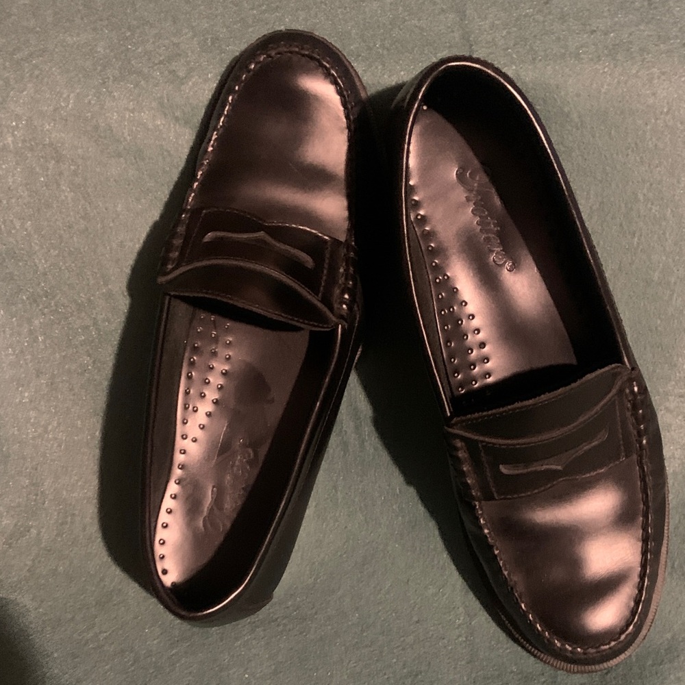 Trotters Men’s Black Leather Penny Loafers